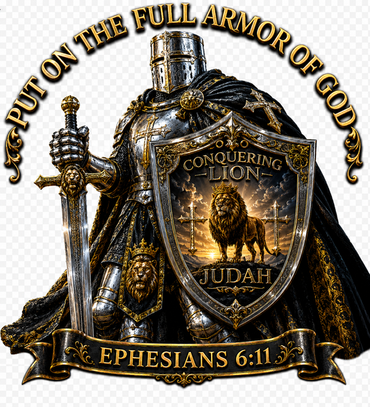 Religous Tee Shirt | Put On The Full Armor or God | Faith Base Tee Shirt