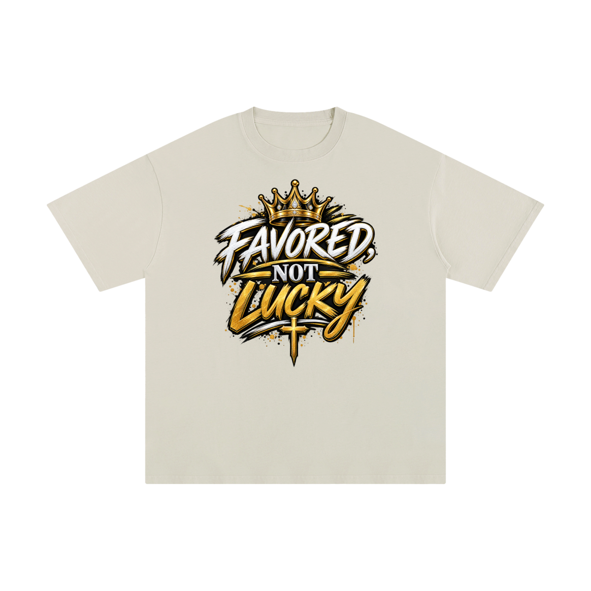 Favored Not Lucky | Unisex Pure Cotton T-Shirt