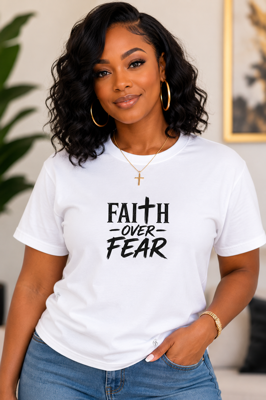 Faith  Over Fear Tee Shirt| Essential Cotton T-Shirt |