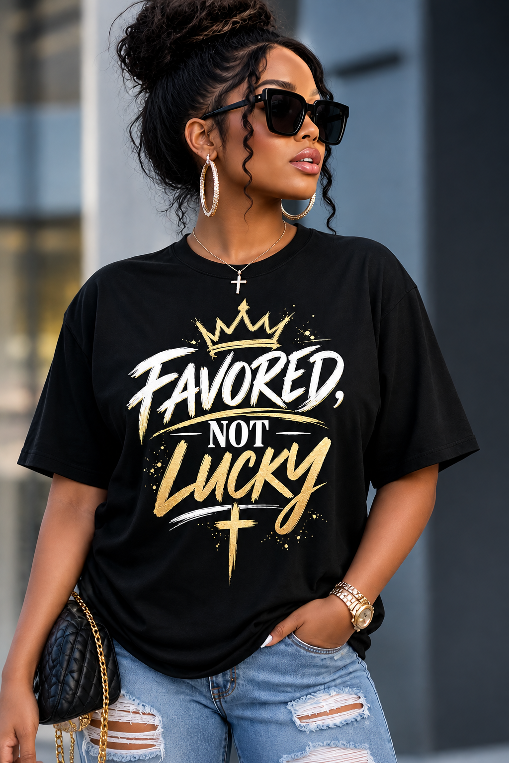 Favored Not Lucky | Unisex Pure Cotton T-Shirt