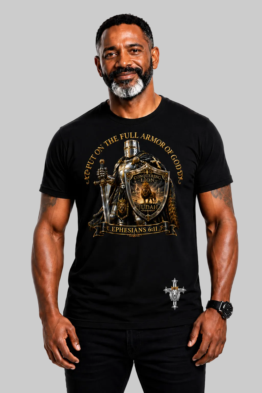 Religous Tee Shirt | Put On The Full Armor or God | Faith Base Tee Shirt
