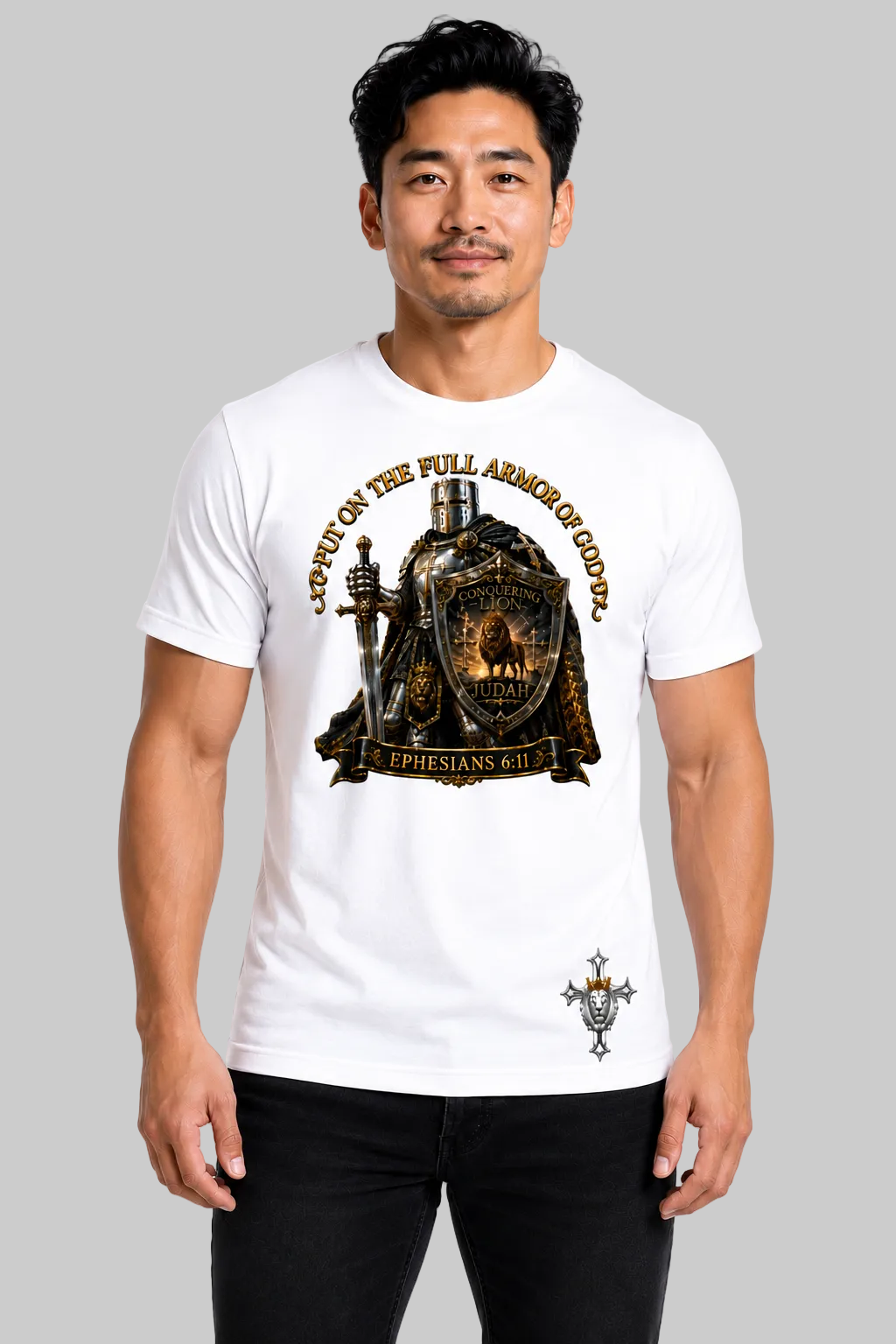 Religous Tee Shirt | Put On The Full Armor or God | Faith Base Tee Shirt